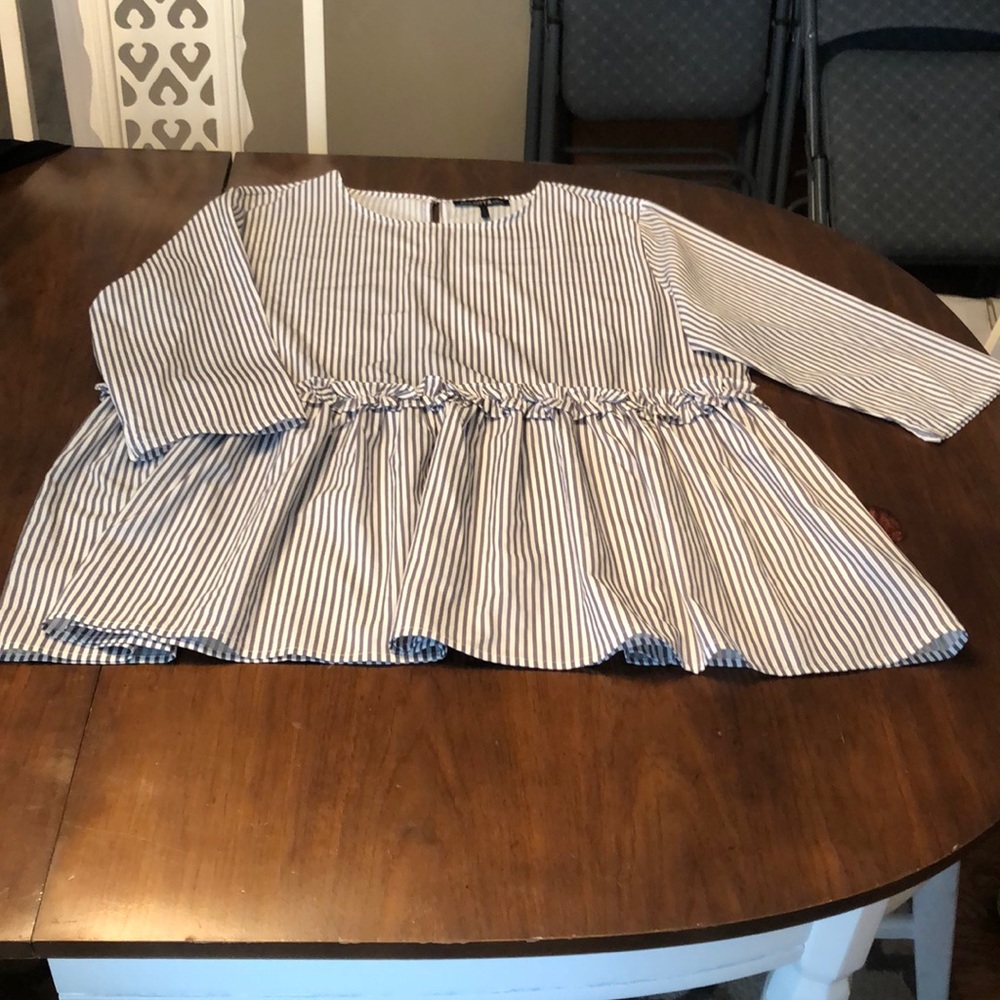 Elliott and Vine three quarter length striped blouse